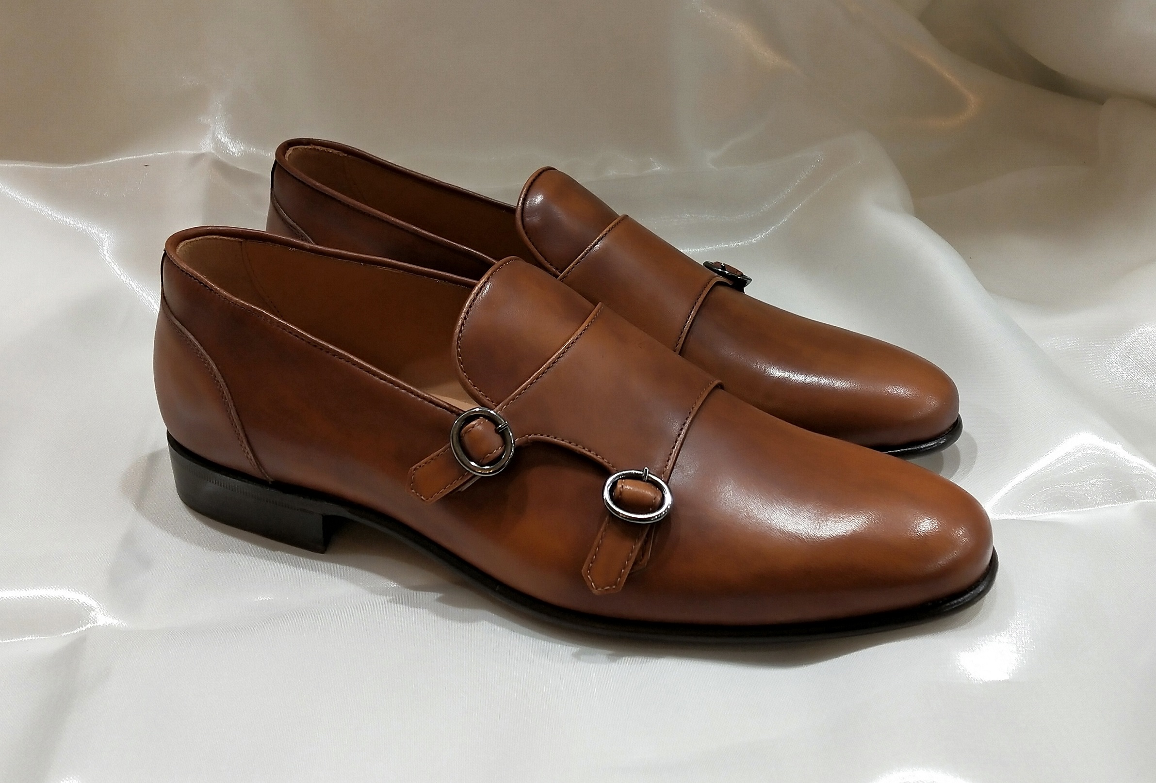 Bruno Parmigiani Scarpa a doppia fibbia in vitello